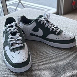 Nike Green and White Athletic Shoes